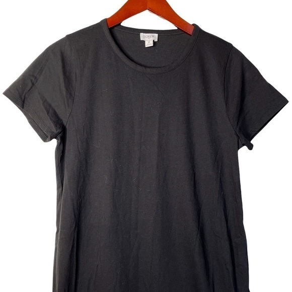 J. CREW Factory NWOT Cotton T Shirt Dress Size Medium in Black - Picture 4 of 10